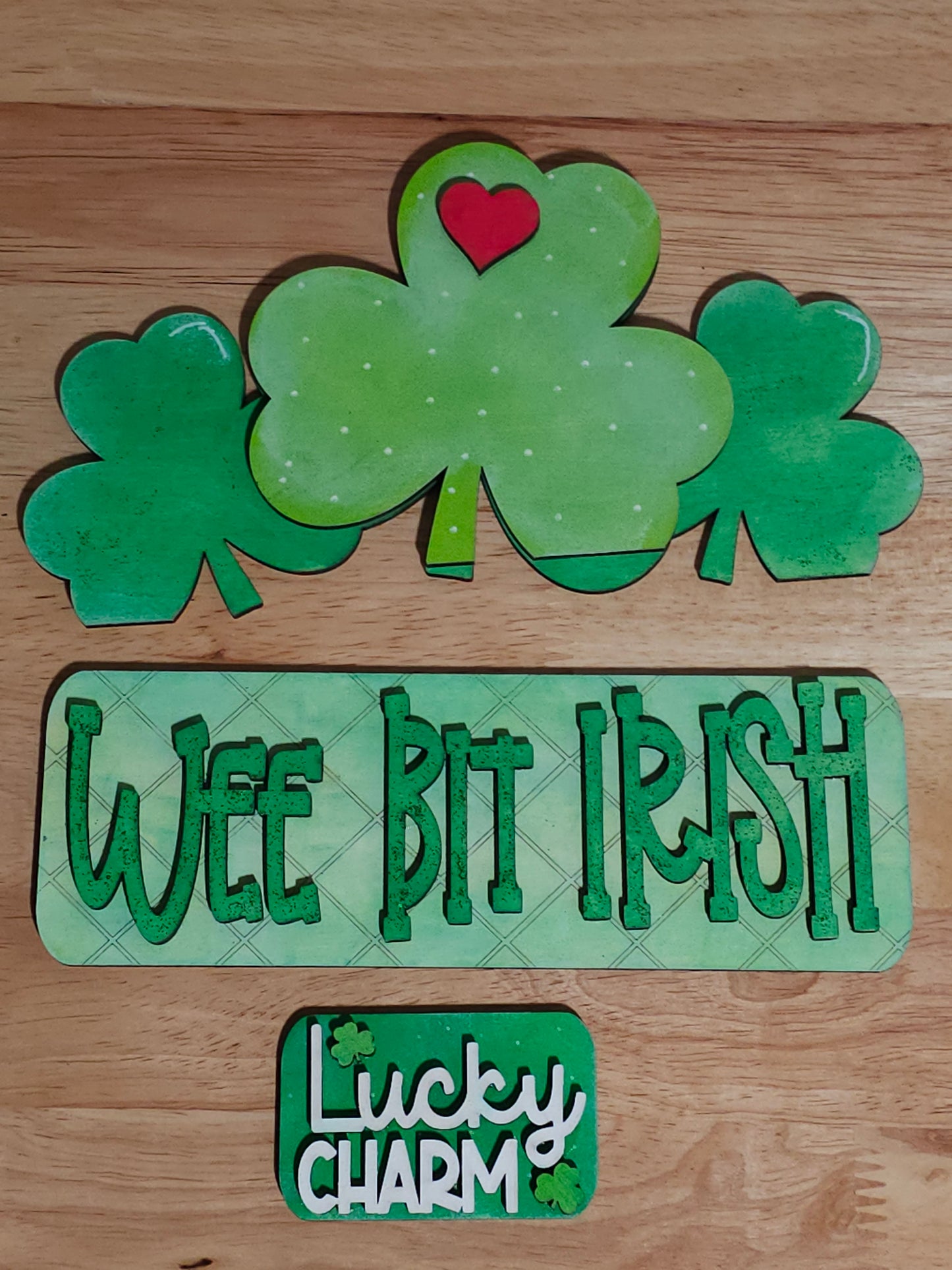 Wee Bit Irish Insert for Farmhouse Vintage Truck - Interchangeable: Insert Only