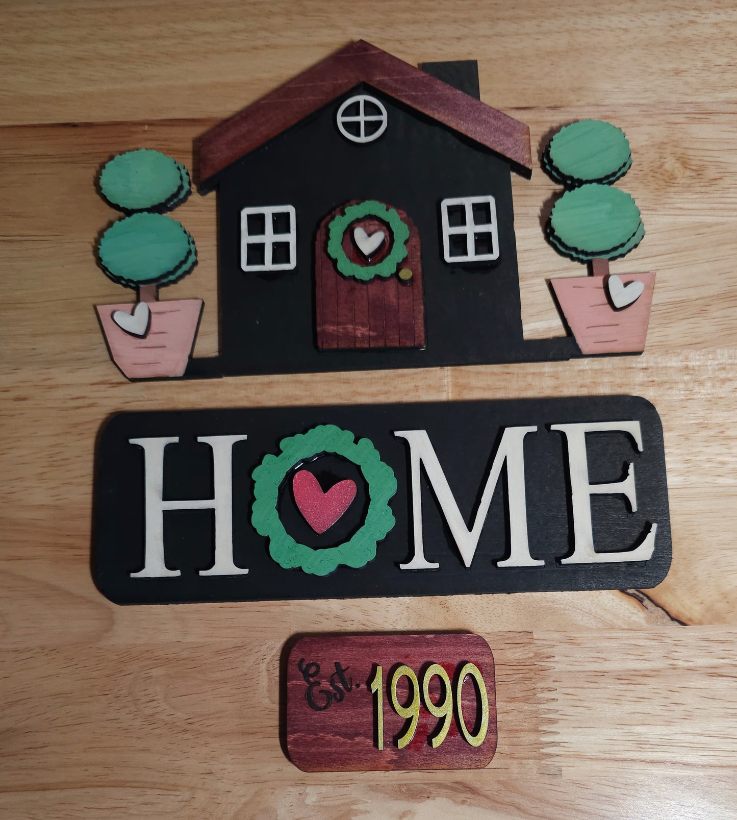 Welcome Home Insert for Farmhouse Vintage Truck - Interchangeable: Insert Only