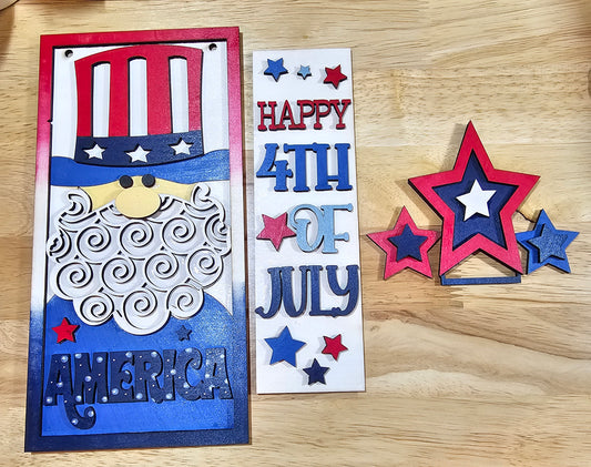 4th of July - Independence Day - Interchangeable Post Arm Stand: Insert Only