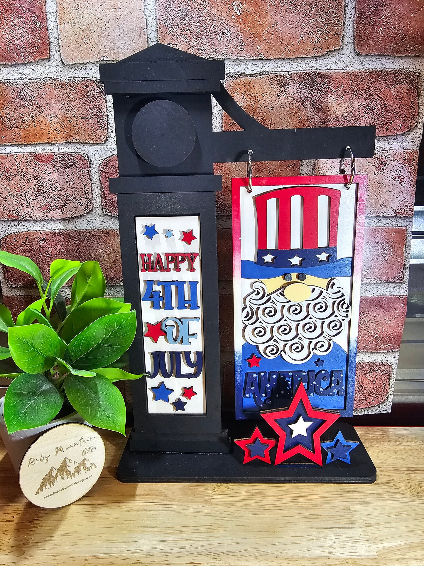4th of July - Independence Day - Interchangeable Post Arm Stand: Insert Only