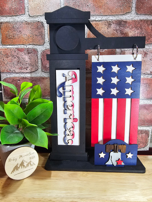 4th of July - Liberty - Interchangeable Post Arm Stand: Insert Only