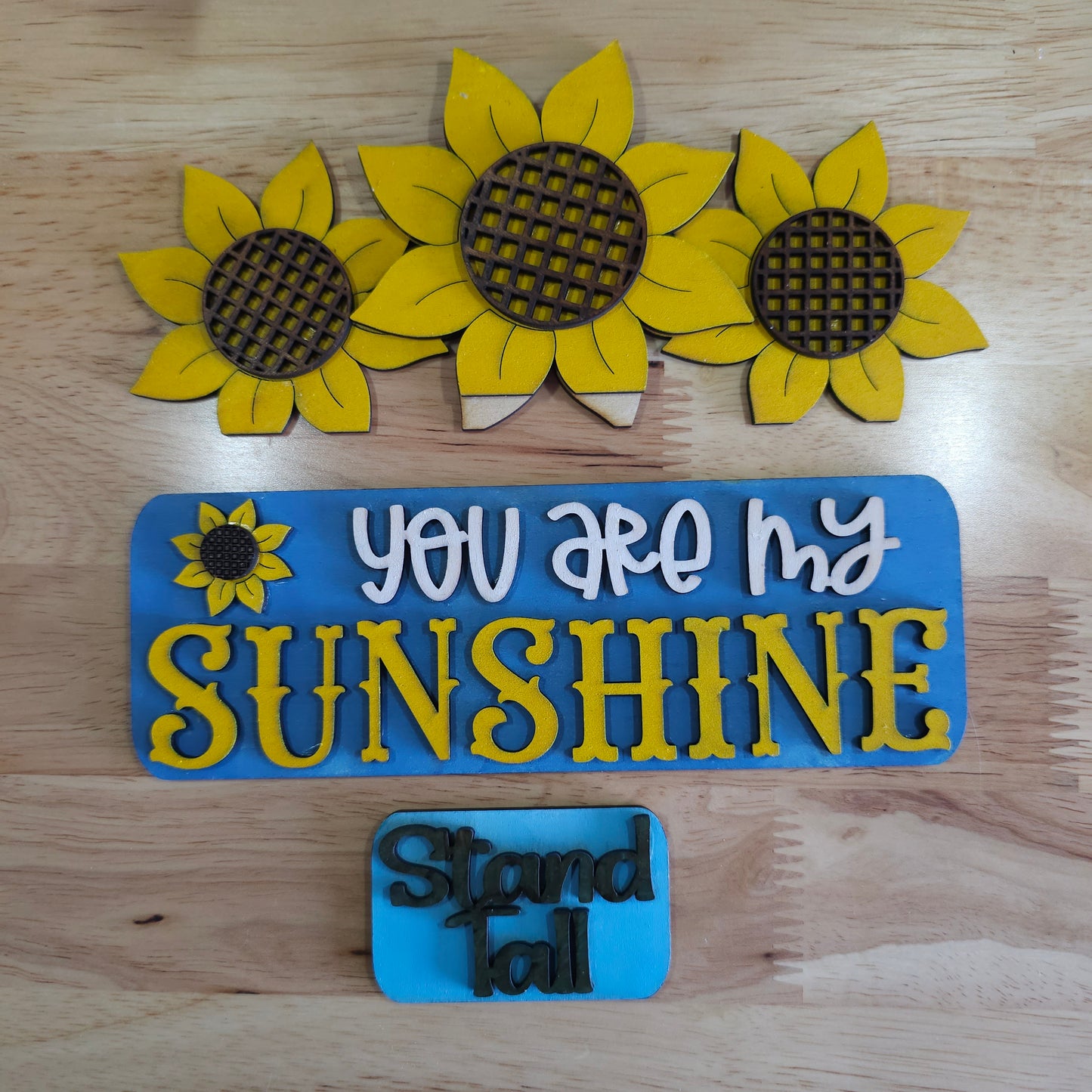 Summer Sunflowers Insert for Farmhouse Vintage Truck - Interchangeable: Insert Only