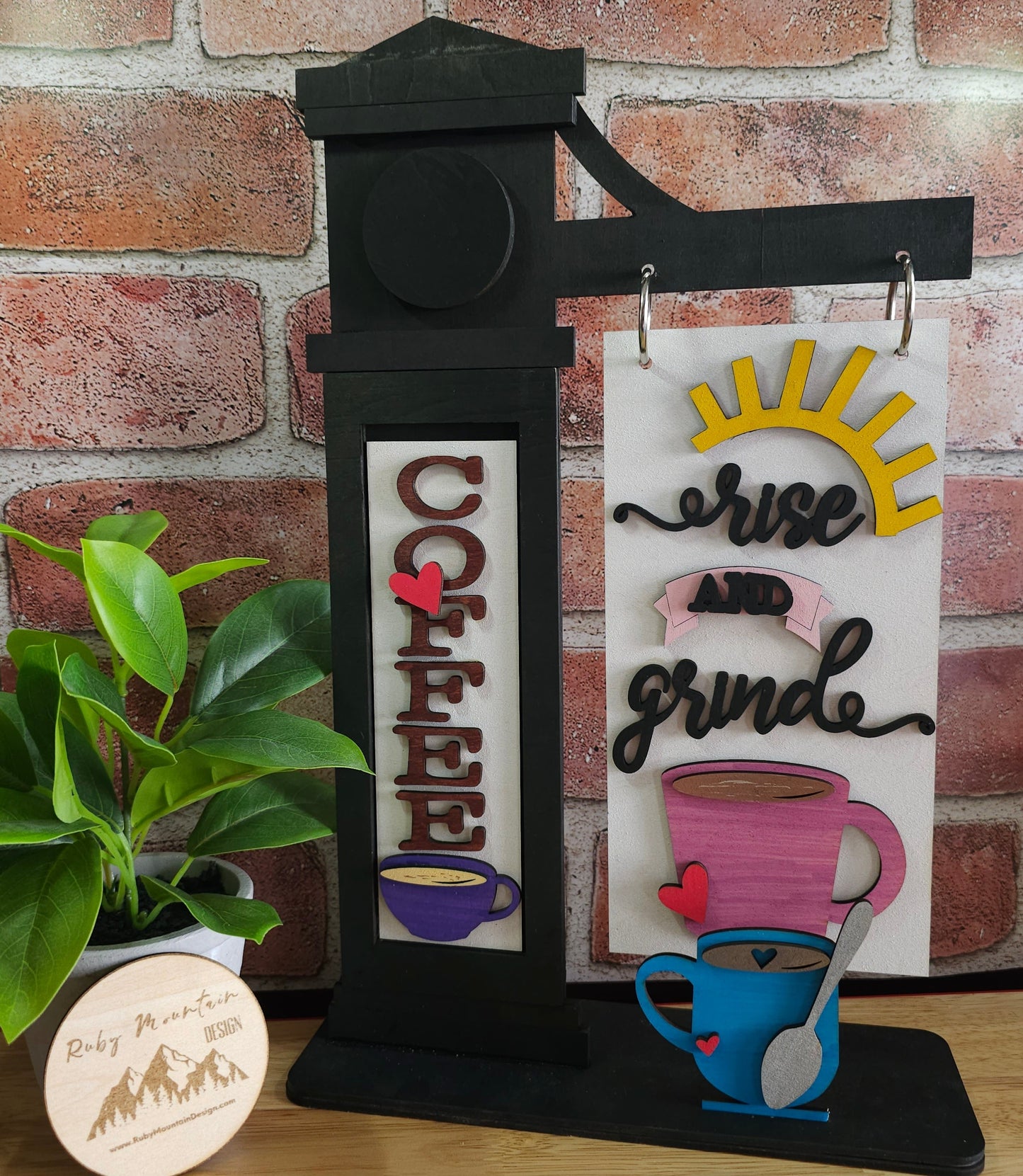 Rise & Grind Coffee - Interchangeable Post Arm Stand: Insert Only