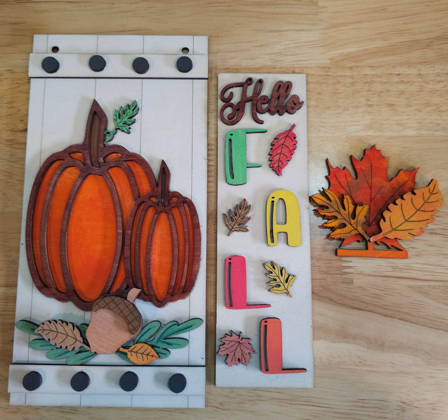 Fall Pumpkin - Interchangeable Post Arm Stand: Insert Only