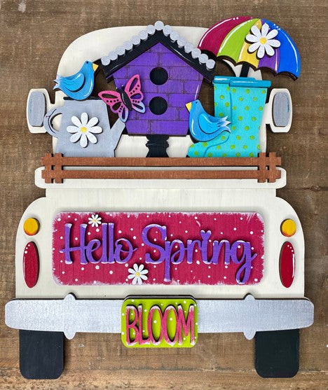 Spring Insert for Farmhouse Vintage Truck - Interchangeable: Insert Only