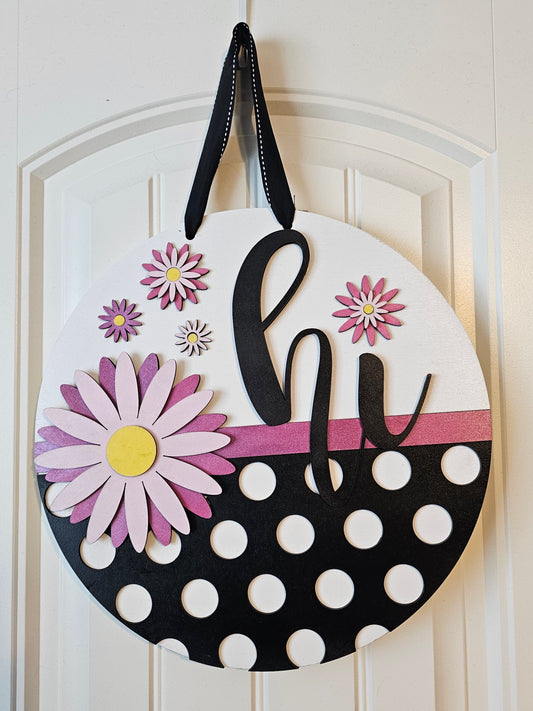 Polka Dot Hi Round Door Hanger