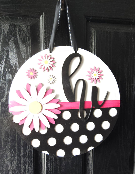 Polka Dot Hi Round Door Hanger